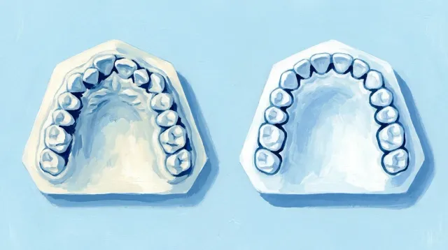 Dos modelos infantiles: en uno los dientes de delante se montan y en el otro hay sitio