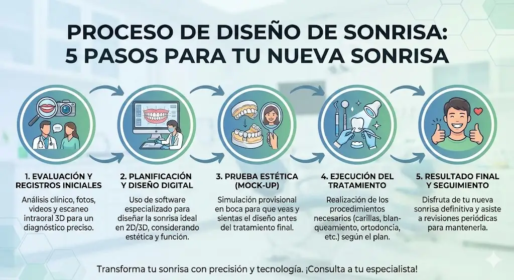 Proceso completo de diseño de sonrisa precio