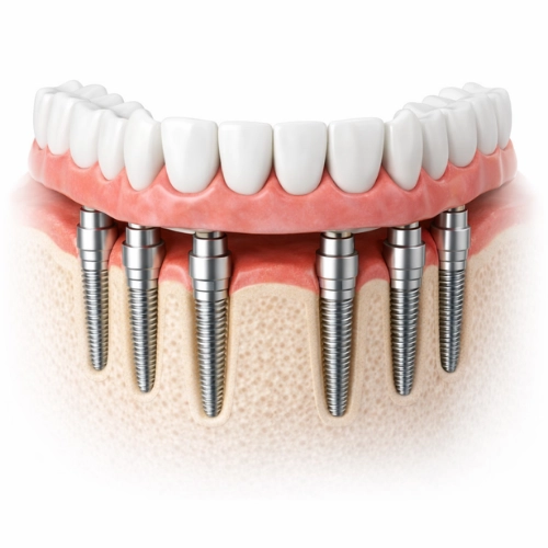 que son los implantes dentales all on 6